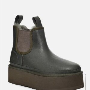 UGG Women's Dark Green Platform Boots
